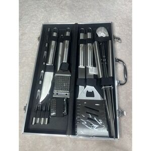 Kaluns‎ BBQ Grill Tools 21pc Set w/ Case - Stainless Steel Grilling Accessories